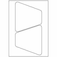 953 - Bottle Label Size 157.8mm x 141.6mm - 2 labels per sheet