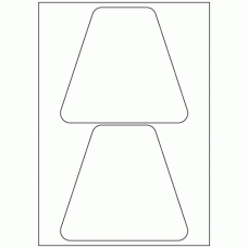 954 - Bottle Label Size 156.6mm x 141.1mm - 2 labels per sheet