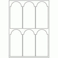 956 - Bottle Label Size 140.8mm x 64.9mm - 6 labels per sheet 