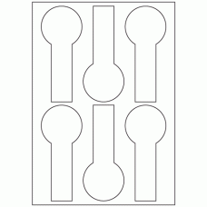 957 - Jar Seal Label Size 140.3mm x 60mm - 6 labels per sheet 