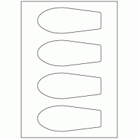 958 - Bottle Label Size 138mm x 56mm - 4 labels per sheet