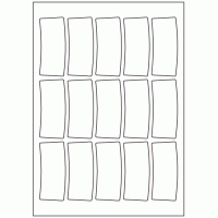 963 - Arch Label Size 82mm x 34mm - 15 labels per sheet