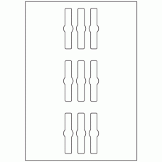 964 - Jar Seal Label Size 76mm x 18mm - 9 labels per sheet