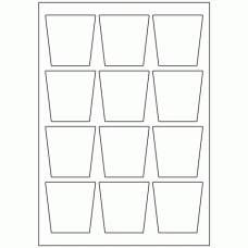 968 - Bottle Label Size 62mm x 61.7mm - 12 labels per sheet