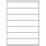 004 - Label Size 210mm x 40mm - 7 labels per sheet