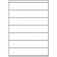 004 - Label Size 210mm x 40mm - 7 labels per sheet