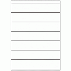 004 - Label Size 210mm x 40mm - 7 labels per sheet 