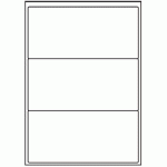 009 - Label Size 200mm x 94mm - 3 labels per sheet