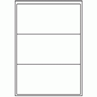 009 - Label Size 200mm x 94mm - 3 labels per sheet