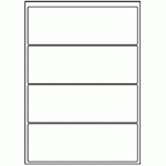 010 - Label Size 200mm x 69mm - 4 labels per sheet