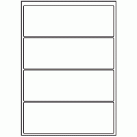 010 - Label Size 200mm x 69mm - 4 labels per sheet