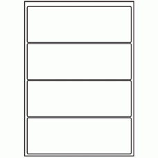 010 - Label Size 200mm x 69mm - 4 labels per sheet