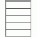 011 - Label Size 200mm x 54mm - 5 labels per sheet