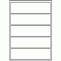 011 - Label Size 200mm x 54mm - 5 labels per sheet