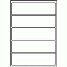 011 - Label Size 200mm x 54mm - 5 labels per sheet