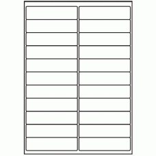 016 - Label Size 100mm x 25.4mm - 22 labels per sheet