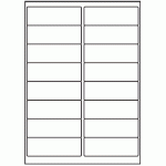 022 - Label Size 99mm x 34mm - 16 labels per sheet