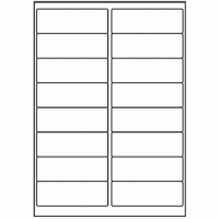 022 - Label Size 99mm x 34mm - 16 labels per sheet