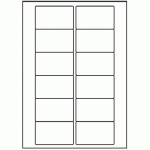 026 - Label Size 77mm x 46.5mm - 12 labels per sheet