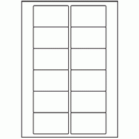 026 - Label Size 77mm x 46.5mm - 12 labels per sheet