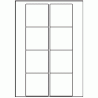 028 - Label Size 70mm x 71mm - 8 labels per sheet