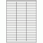 034 - Label Size 70mm x 12mm - 69 labels per sheet