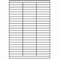 034 - Label Size 70mm x 12mm - 69 labels per sheet