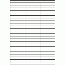 034 - Label Size 70mm x 12mm - 69 labels per sheet 