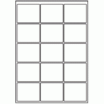 035 - Label Size 66mm x 54mm - 15 labels per sheet