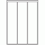 036 - Label Size 65mm x 284mm - 3 labels per sheet