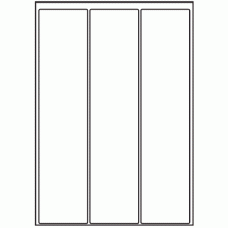 036 - Label Size 65mm x 284mm - 3 labels per sheet 