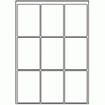 038 - Label Size 65mm x 93mm - 9 labels per sheet