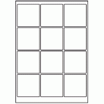 039 - Label Size 65mm x 65mm - 12 labels per sheet