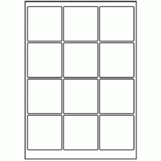 039 - Label Size 65mm x 65mm - 12 labels per sheet