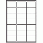 040 - Label Size 65mm x 40mm - 21 labels per sheet