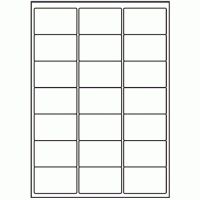 040 - Label Size 65mm x 40mm - 21 labels per sheet