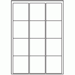 041 - Label Size 63.5mm x 71mm - 12 labels per sheet