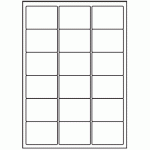 042 - Label Size 63.5mm x 46.5mm - 18 labels per sheet