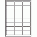 043 - Label Size 63.5mm x 34mm - 24 labels per sheet