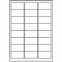 043 - Label Size 63.5mm x 34mm - 24 labels per sheet