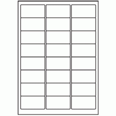 043 - Label Size 63.5mm x 34mm - 24 labels per sheet 