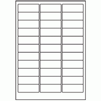 044 - Label Size 63.5mm x 24mm - 33 labels per sheet