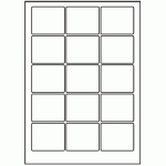 045 - Label Size 60mm x 50mm - 15 labels per sheet