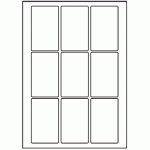 046 - Label Size 55mm x 90mm - 9 labels per sheet