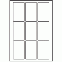 046 - Label Size 55mm x 90mm - 9 labels per sheet