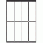 047 - Label Size 50mm x 138mm - 8 labels per sheet