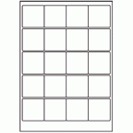 048 - Label Size 50mm x 50mm - 20 labels per sheet