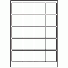 048 - Label Size 50mm x 50mm - 20 labels per sheet