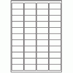 049 - Label Size 48.5mm x 25.4mm - 44 labels per sheet