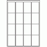 051 - Label Size 48mm x 71mm - 16 labels per sheet